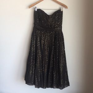 Jcrew Brown/Gold Party Dress